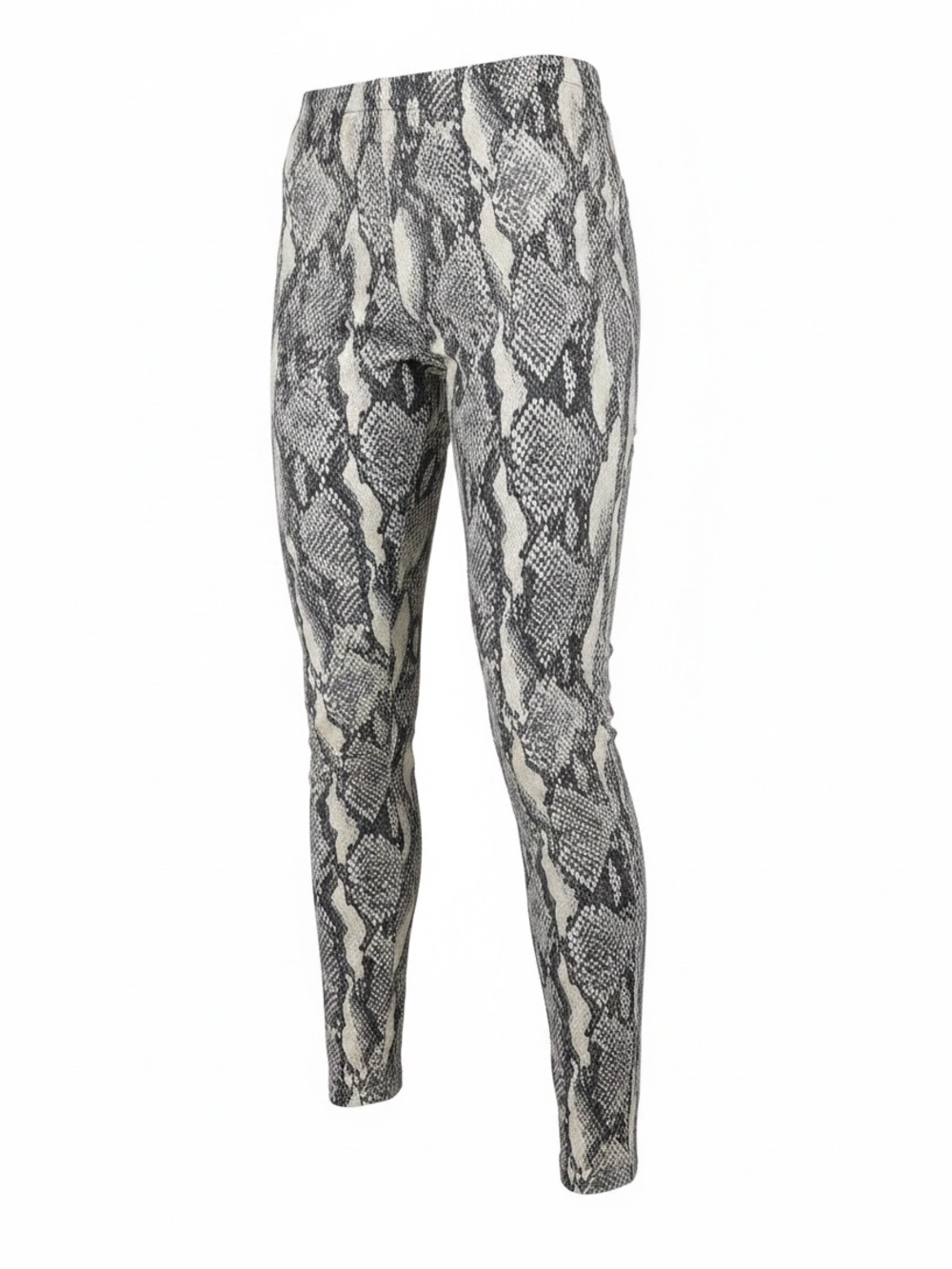Zadig & Voltaire Black and Cream Snake-Print Skirt